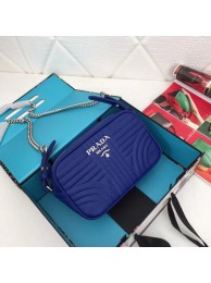 Prada Calf leather bag 183 blue JH05279qO84