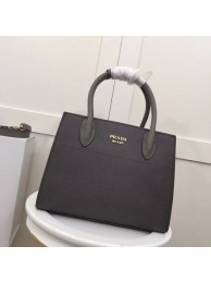 Prada Calf leather bag 1BA050 grey&white JH05405qZ31