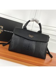 Prada Calf Leather Bag Original Leather PD9654 Black JH05514ym68