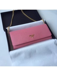 Prada Calfskin Leather Shoulder Bag 1BP290 rose JH05322pi25