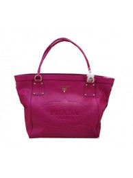 Prada Calfskin Leather Shoulder Bag BL2809 Rose JH05346Py32