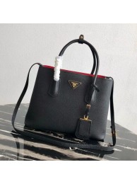 Prada Deer skin bag 1BG008 black&red JH05051Nk59
