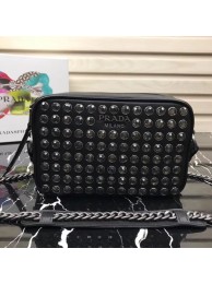 Prada Diagramme bag with crystals 1BH103 black JH05501Rz18