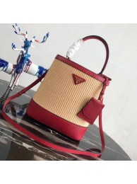 Prada Double Medium bag 1BA210 red JH05318gt51