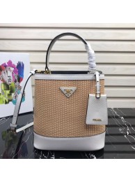 Prada Double Medium bag 1BA210 White JH05249fj51