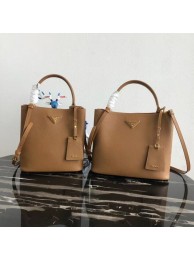 Prada Double Saffiano leather bag 1BA211 Apricot JH05363KD63