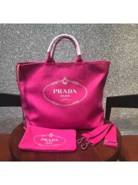 Prada fabric handbag 1BG161 rose JH05544OG45