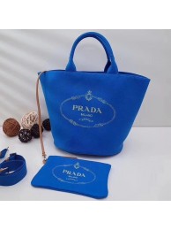 Prada fabric handbag 1BG163 blue JH05574dC47