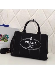 Prada Fabric Printed Tote BN2439 black JH05491UZ79