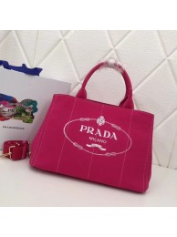 Prada Fabric Printed Tote BN2439 rose JH05489xT17