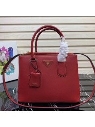 Prada Galleria Saffiano Leather Bag 1BA232 Red JH05218Ug45