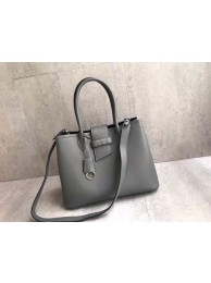 Prada Leather handbag 1BG148 grey JH05377eR54
