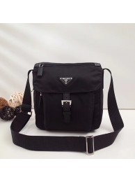 Prada Nylon and leather shoulder bag BT8994 black JH05479IZ26