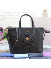 Prada Nylon cloth casual bag 1BG061 black JH05663uB47