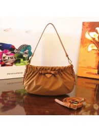 Prada Nylon cloth casual bag BN2043 apricot JH05648Zg66
