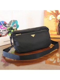 Prada Nylon cloth casual bag BT0742 black JH05641Nk59