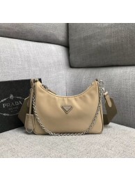 Prada Nylon Shoulder Bag 91277 apricot JH05155Ea63
