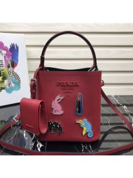 Prada Panier small Saffiano Bag 1BA217 Red JH05224zm75