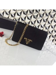 Prada Saffiano leather shoulder bag 1BP012 black JH05316GL26