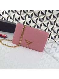 Prada Saffiano leather shoulder bag 1BP012 pink JH05317nV16