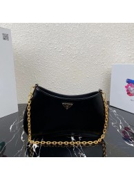 Prada Saffiano leather shoulder bag 2BC148 black JH04934aJ41