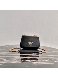 Prada Saffiano leather shoulder bag 2BD275 black JH04920dt49