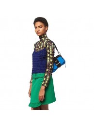Prada Sidonie leather shoulder bag 1BD168 blue JH05437Ga14