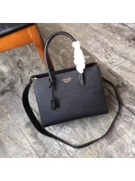 Prada tote bag BIBLIOTHEQUE SAFFIANO 1BG088 black JH05583vb27