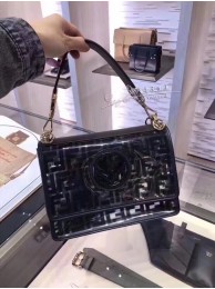 Replica 1:1 Fendi KAN I F PU tote bag 8BT284A black JH08584YC47