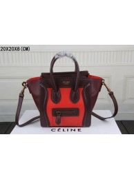 Replica 2015 Celine classic 3308 salmon pink&purplish red JH06481Qz32