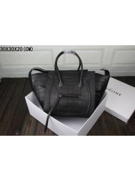 Replica 2015 Celine classic original crocodile 3341 black JH06536Ha32