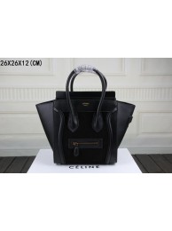 Replica 2015 Celine top quality nubuck leather with plain weave 3308-1 black JH06470ap60