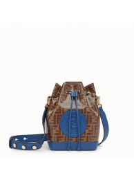 Replica AAAAA Fendi MON TRESOR Multicolor fabric bag 8BT298 blue JH08655st72