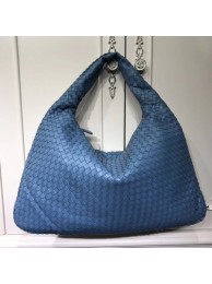 Replica Bottega Veneta Calf leather Hobo Bag 5092 blue JH09338Pn74