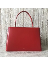 Replica CELINE MEDIUM CLASP HANDBAG IN BOX CALFSKIN WITH PATINA 180923 fuchsia JH06075sU34