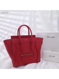 Replica CELINE MICRO LUGGAGE HANDBAG IN LAMINATED LAMBSKIN 167793-11 JH05891Qz32