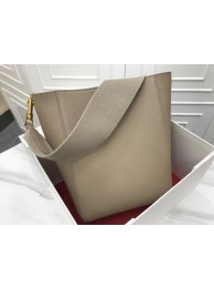 Replica Celine Seau Sangle Original Calfskin Leather Shoulder Bag 3370 Light gray JH06129TN94