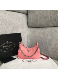 Replica Cheap Prada Re-Edition 2005 nylon mini shoulder bag 1BH203 pink JH05057EJ51