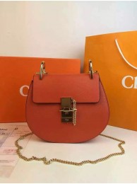 Replica Chloe Drew Shoulder Bags Calfskin Leather 2709 Orange JH08950rH96