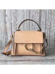 Replica Chloe Faye Tote Bag Calfskin Leather 03375 apricot JH08920dA35