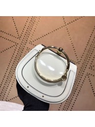 Replica CHLOE Small Nile patent leather bracelet bag 3E1302 WHITE JH08881dI37