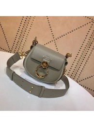 Replica CHLOE Tess Small leather shoulder bag 3E153 grey JH08880gn30