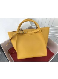 Replica Designer Celine the big bag calf leather Tote Bag 183313 yellow JH06174uT54