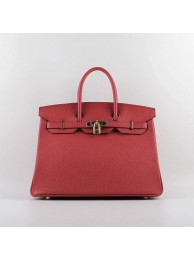 Replica Fashion 2015 Hermes Birkin 35CM H-35 gold hardware red JH01840Wi77