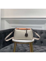 Replica FENDI BY THE WAY REGULAR Small multicoloured leather Boston bag 8BL1245 cream&orange JH08641bO20