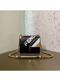 Replica Fendi KAN I SMALL Red leather mini-bag 8M0381 black JH08645jT29