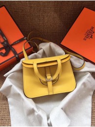 Replica Hermes Original Halzan mini bag H069523 yellow JH01424HV92