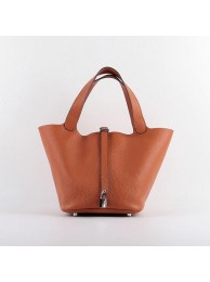 Replica Hermes Picotin 22cm Bags togo Leather 8616 orange JH01854qE46