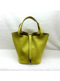 Replica Hermes Picotin Lock 22cm Bags togo Leather 1048 Lemon JH01711QF99