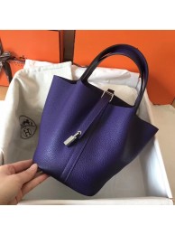 Replica Hermes Picotin Lock PM Bags Original Leather H8688 violet JH01335qj24